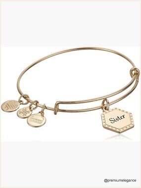 Adjustable Expandable Bangle Charm Bracelet Sister Gift